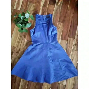 PJK Patterson J Kincaid Sleeveless Sun dress periwinkle Small fit flare Purple